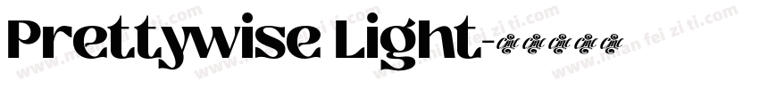 Prettywise Light字体转换